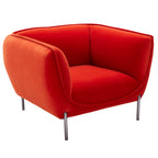 Loma Modern Red Velvet Chair