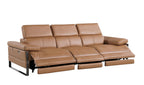 1246 Divanitalia Modular Power Triple Reclining Sofa, Loveseat, and Chair Set with Power Headrests - Top Grain Italian Leather - Cognac - SKU 1246-COGNAC-6.6-HT-3PC - view 6