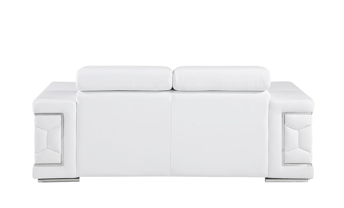 296 Genuine Loveseat - White - SKU 296-WHITE-L - view 4