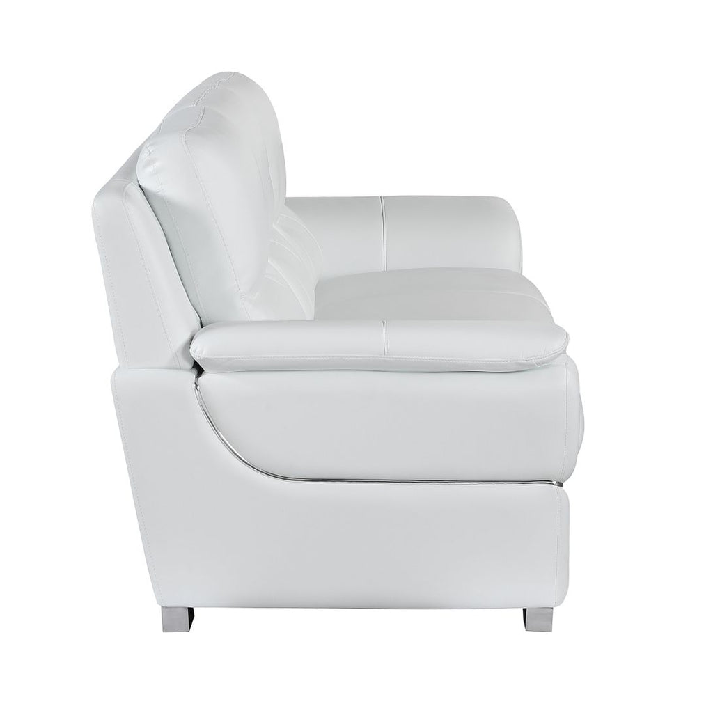 4572 Modern Genuine Leather Sofa - White - SKU 4572-S-WHITE - view 4