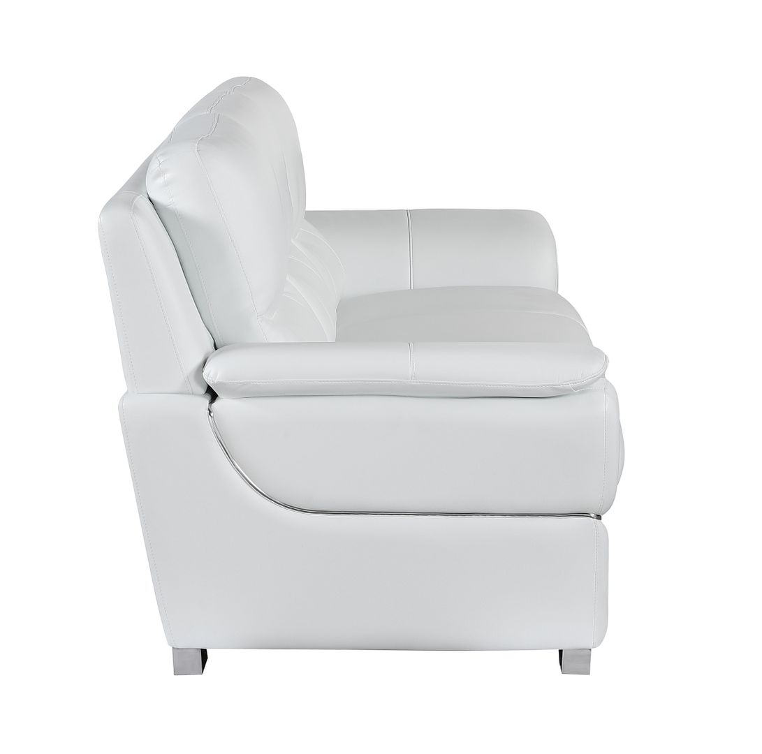 4572 Modern Genuine Leather Sofa - White - SKU 4572-S-WHITE - view 4
