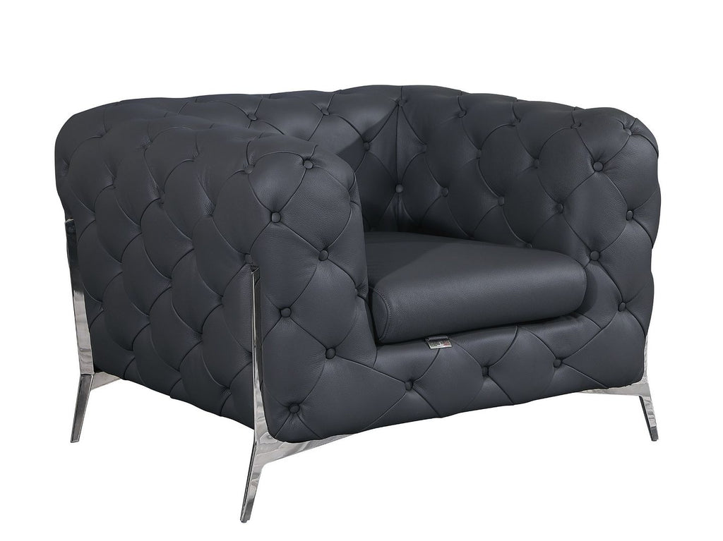 970 Divanitalia Chair in Top-grain Italian Leather