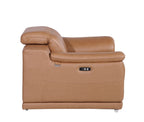 9762 Divanitalia Top Grain Italian Leather Power Reclining Chair with Adjustable Headrests - Cognac - SKU 9762-PWR-CH-COGNAC - view 12