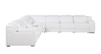 1116 Divanitalia 7-Piece L-Shaped Sectional Sofa in Top Grain Italian Leather with 3 Power Recliners & Power Headrests - White - SKU 1116-WHITE-7PC-3PWR-SECTIONAL- GROUP - view 5