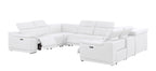2679 8-Piece U-Shaped Power Reclining Sectional Sofa in Genuine Leather - 4 Recliners