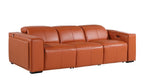 1224 Divanitalia 3-Piece Modular Power Reclining Sofa in Top Grain Italian Leather with 3 Power Recliners & Power Headrests - Camel - SKU 1224-CAMEL-3.3-HT - view 4