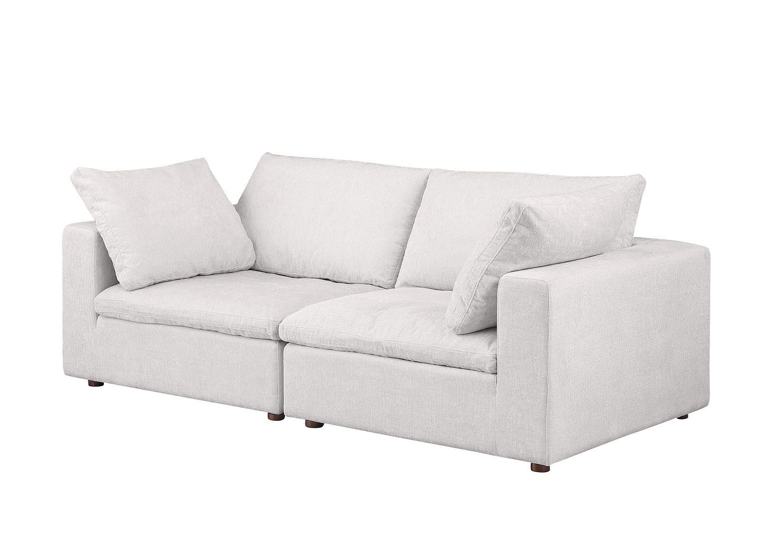 1100 Divanitalia 3-Piece Sofa Set - Top-grain Italian Leather with Ottoman