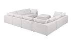 1100 Divanitalia 9-Piece U-Shaped Sectional Sofa in Top-grain Italian Leather