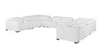 1208 12 Piece U-Shaped Leather Sectional Sofa with 4 Power Recliners & Power Headrest
