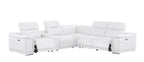 2679 6-Piece L-Shaped Power Reclining Sectional Sofa in Genuine Leather - 3 Recliners