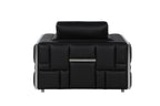 1130 Divanitalia Chair in Top-grain Italian Leather - Black - SKU 1130-BLACK-CH - view 4