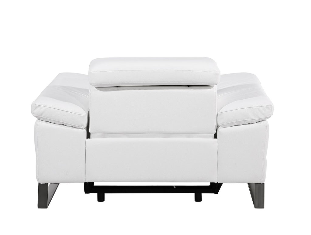 1246 Divanitalia Power Reclining Arm Chairwith Power Headrests - Top Grain Italian Leather