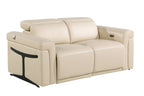 1126 Divanitalia Power Reclining Loveseat in Top Grain Italian Leather with 2 Power Recliners & Power Headrests