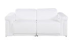 1126 Divanitalia 2-Piece Modular Power Reclining Loveseat in Top Grain Italian Leather with 2 Power Recliners & Power Headrests - White - SKU 1126-WHITE-2.2-HT - view 3