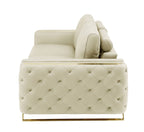 1050 Divanitalia 2-Piece Sofa Set in Top-grain Italian Leather - Beige - SKU 1050-BEIGE-3PC - view 11