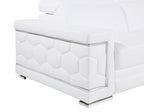 296 Modern Genuine Leather 3-Piece Sofa Set - White - SKU 296-WHITE-3PC - view 9