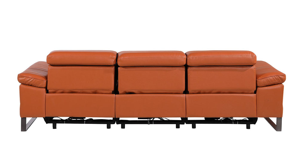 1246 Divanitalia Modular Power Triple Reclining Sofa with Power Reclining Headrests - Top Grain Italian Leather - Camel - SKU 1246-CAMEL-3.3-HT - view 7