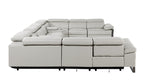 1246 Divanitalia 10-Piece U-Shaped Modular Power Reclining Sectional Sofa with 4 Power Recliners and Power Headrests - Top Grain Italian Leather
