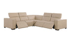 1208 Leather Reclining Set - Sofa & Loveseat with 4 Power Recliners