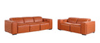 1224 Divanitalia 5-Piece Modular Power Reclining Sofa and Loveseat Set in Top Grain Italian Leather with 4 Power Recliners & Power Headrests - Camel - SKU 1224-CAMEL-5.4-HT-2PC - view 3