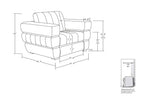 904 Divanitalia 3-Piece Sofa Set in Top-grain Italian Leather - White - SKU 904- WHITE 3PC (S/L/CH) - GROUP - view 17
