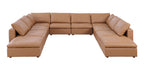 1100 Divanitalia 10-Piece U-Shaped Sectional Sofa with Chaise in Top-grain Italian Leather