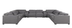 1208 12 Piece U-Shaped Leather Sectional Sofa with 4 Power Recliners & Power Headrest
