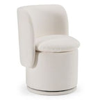 Divani Casa Norris - Modern Fabric Swivel Dining Chair