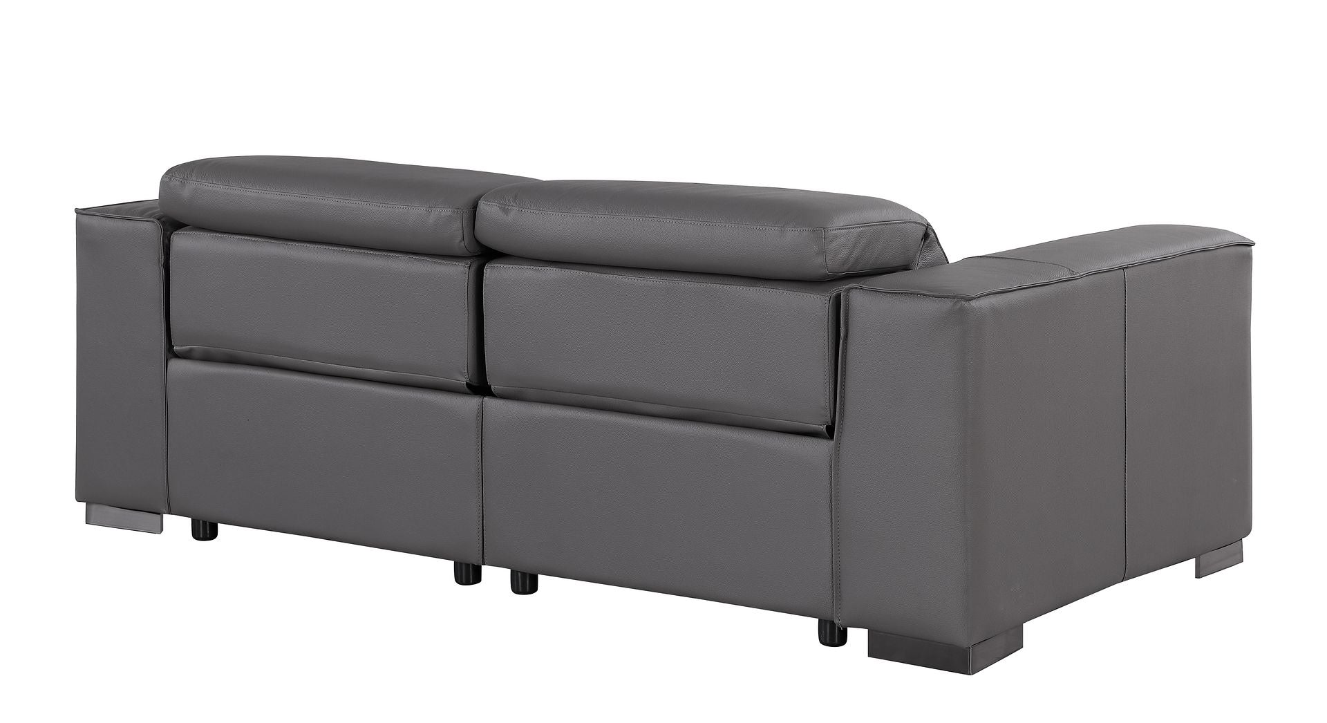 1208 Genuine Leather Dual Power Reclining Loveseat