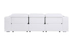 9762 Divanitalia 3-Piece Modular Power Reclining Sofa with 3 Power Recliners in Top Grain Italian Leather