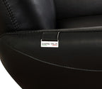 C74 Divanitalia Swivel Chair in Top-grain Italian Leather