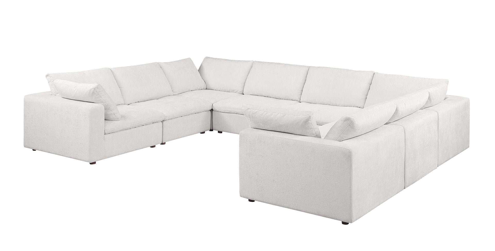 1100 Divanitalia 8-Piece U-Shaped Sectional Sofa in Top-grain Italian Leather