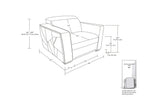 1120 Divanitalia Chair with Adjustable Headrest in Top-grain Italian Leather