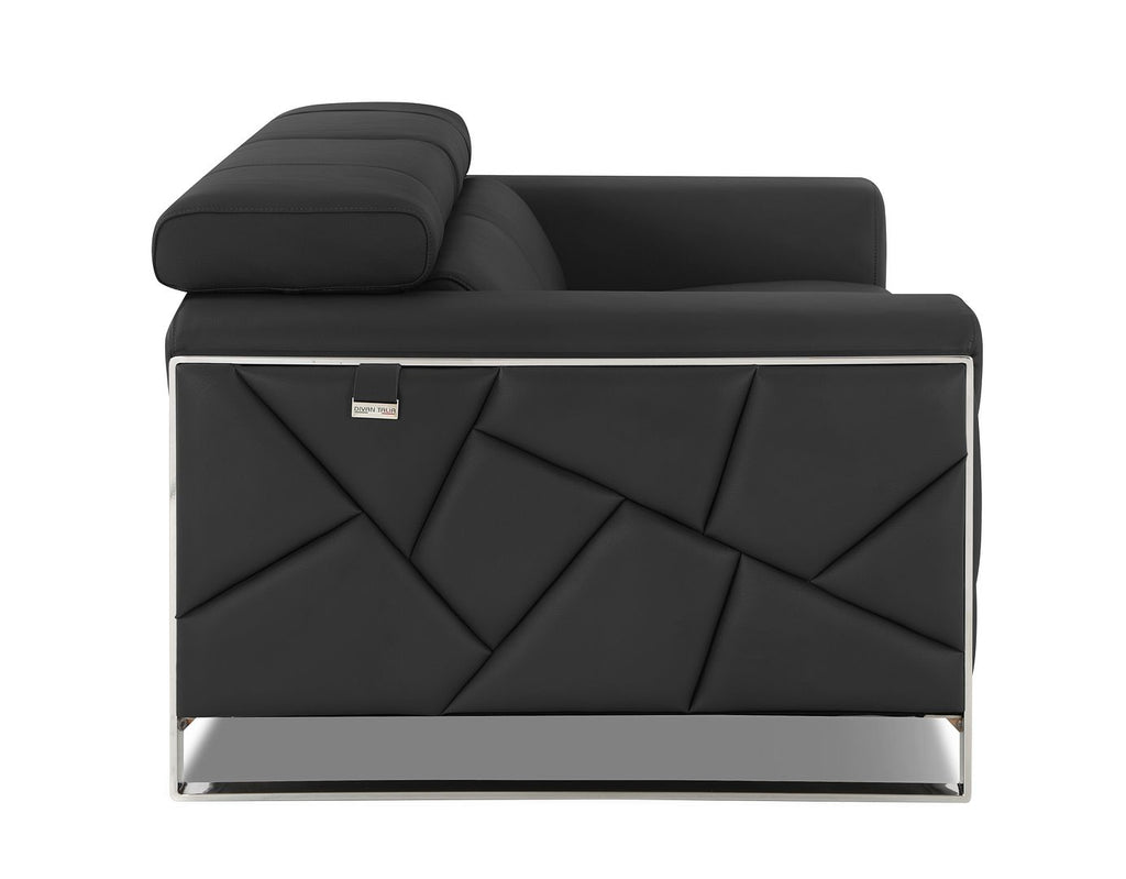 903 Divanitalia Loveseat with Adjustable Headrest in Top-grain Italian Leather