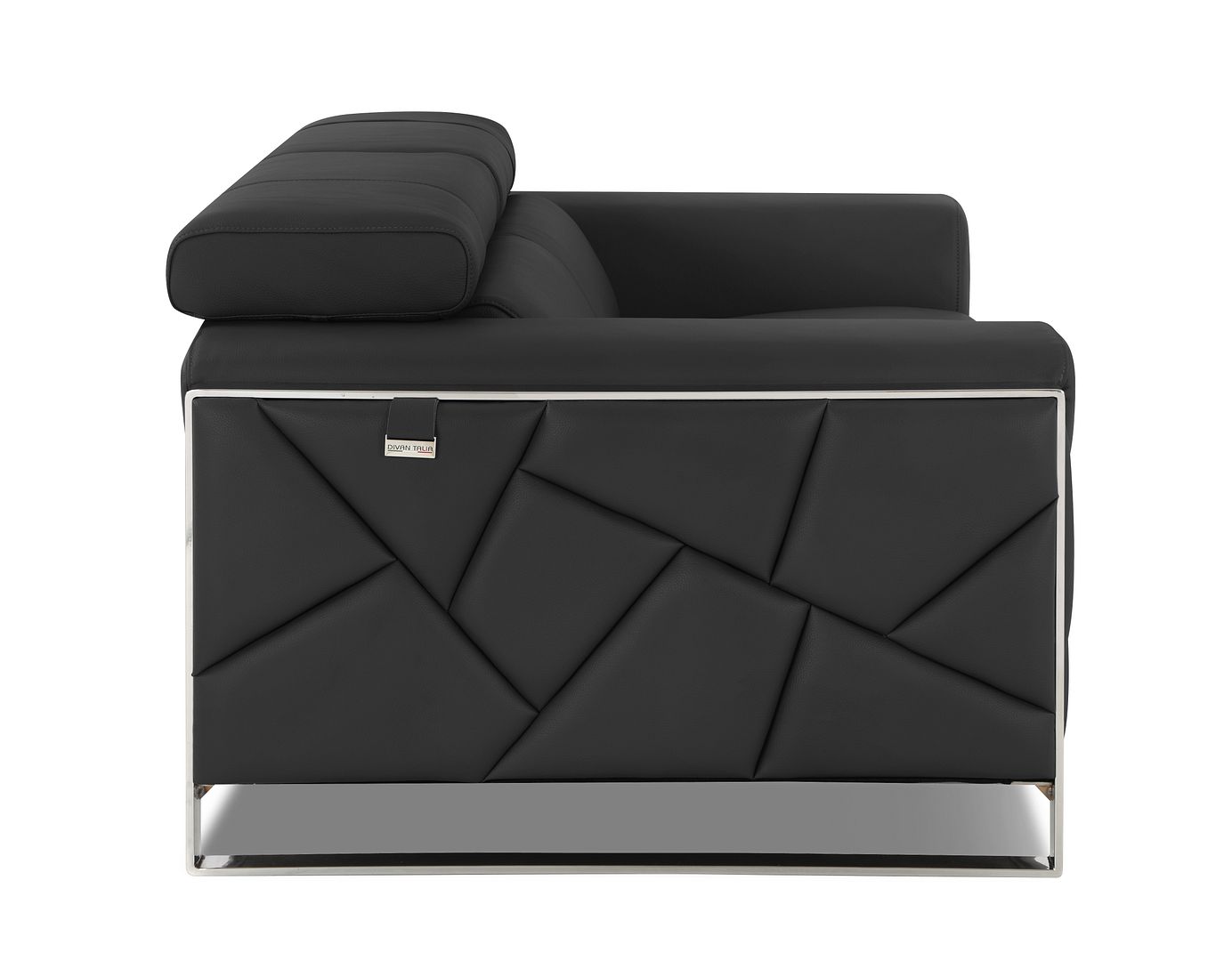 903 Divanitalia Loveseat with Adjustable Headrest in Top-grain Italian Leather