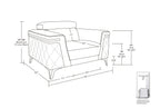 1140 Divanitalia Chair with Adjustable Headrest in Top-grain Italian Leather