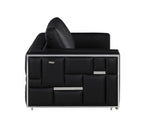 1130 Divanitalia 2-Piece Sofa Set in Top-grain Italian Leather - Black - SKU 1130-BLACK-2PC - view 9