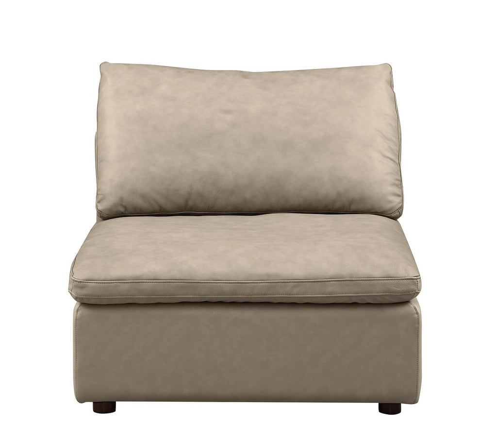 1100 Divanitalia 3-Piece Sofa Set with Ottoman - Top-grain Italian Leather