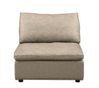 1100 Divanitalia 3-Piece Sofa Set with Ottoman - Top-grain Italian Leather