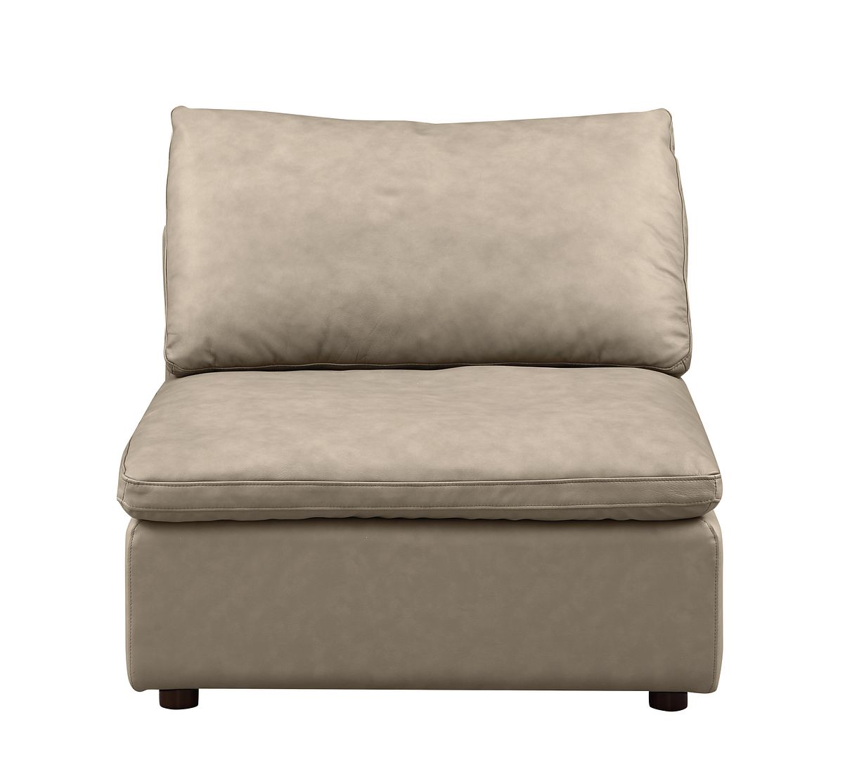 1100 Divanitalia 3-Piece Sofa Set with Ottoman - Top-grain Italian Leather