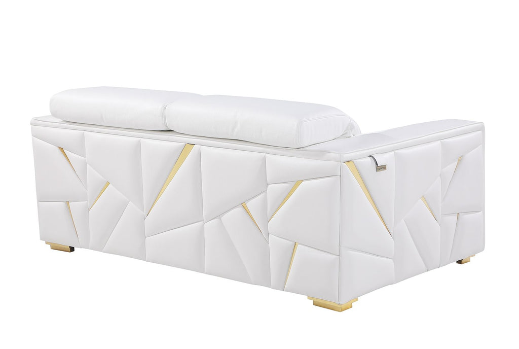 1120 Divanitalia Loveseat with Adjustable Headrest in Top-grain Italian Leather