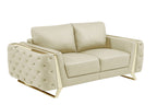 1050 Divanitalia 3-Piece Sofa Set in Top-grain Italian Leather - Beige - SKU 1050-BEIGE-2PC - view 8