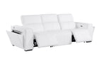 1224 Divanitalia 3-Piece Modular Power Reclining Sofa in Top Grain Italian Leather with 2 Power Recliners & Power Headrests