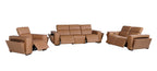 1224 Divanitalia 6-Piece Modular Power Reclining Sofa, Loveseat & Chair Set in Top Grain Italian Leather with 5 Power Recliners & Power Headrests - Cognac - SKU 1224-COGNAC-6.5-HT-3PC - view 4