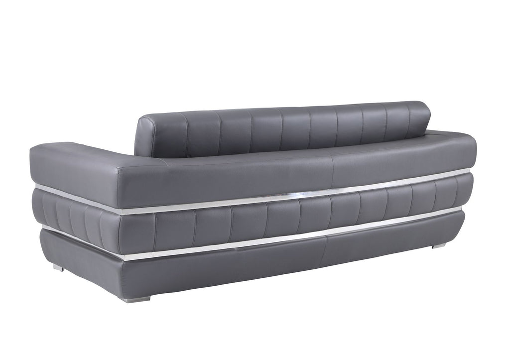 904 Divanitalia Sofa in Top-grain Italian Leather - Dark Grey - SKU 904-S-DARK GRAY - view 3