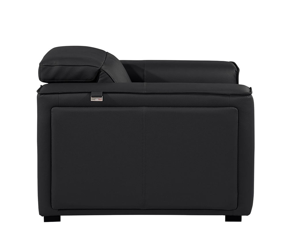1126 Divanitalia Top Grain Italian Leather Power Reclining Chair with Power Headrests