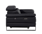 1246 Divanitalia Power Reclining Arm Chairwith Power Headrests - Top Grain Italian Leather