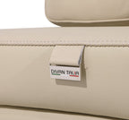 1126 Divanitalia 8-Piece U-Shaped Sectional Sofa in Top Grain Italian Leather with 4 Power Recliners & Power Headrests