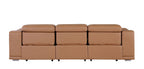 9762 Divanitalia 3-Piece Modular Power Reclining Sofa with 3 Power Recliners in Top Grain Italian Leather