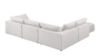 1100 Divanitalia 5-Piece Right Arm Facing 4-Seat Sectional Sofa - Top-grain Italian Leather